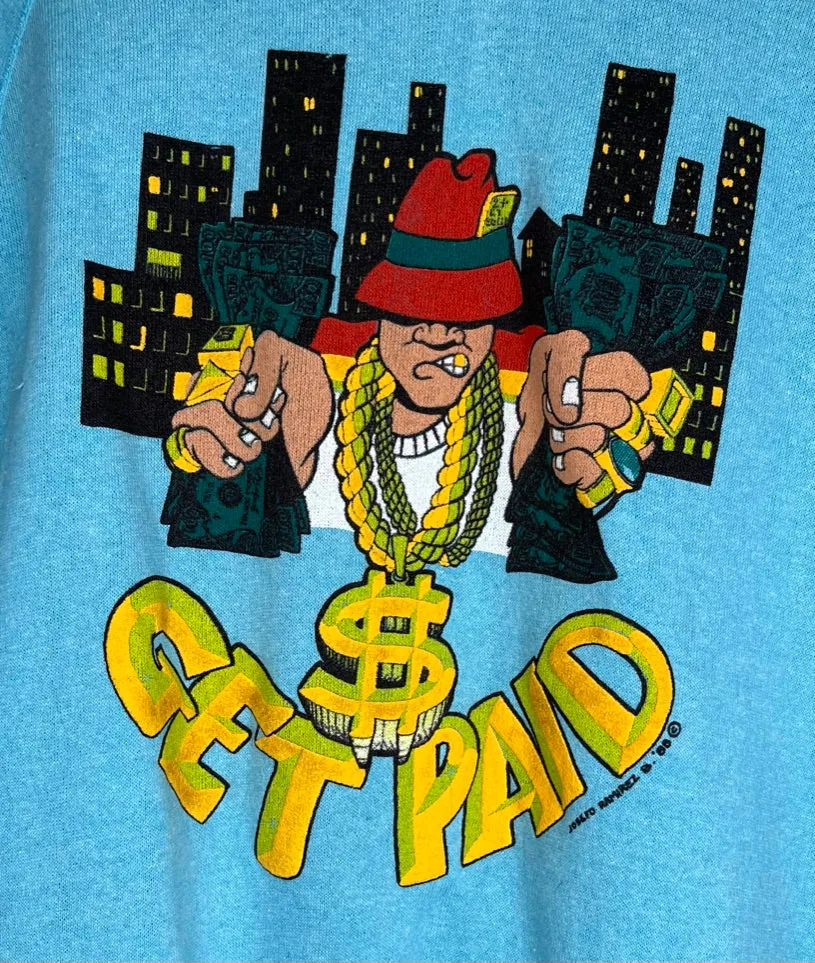 1988 Get Paid Rap Crewneck: L