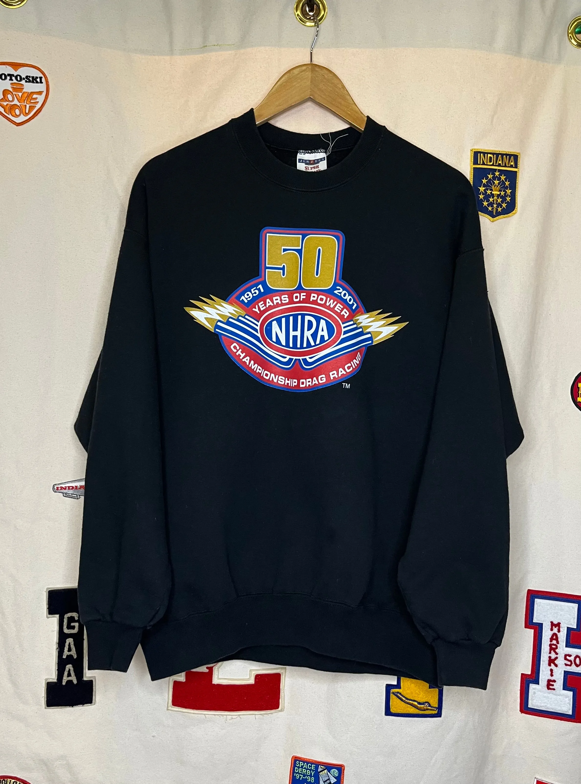 2001 NHRA Black Crewneck: L