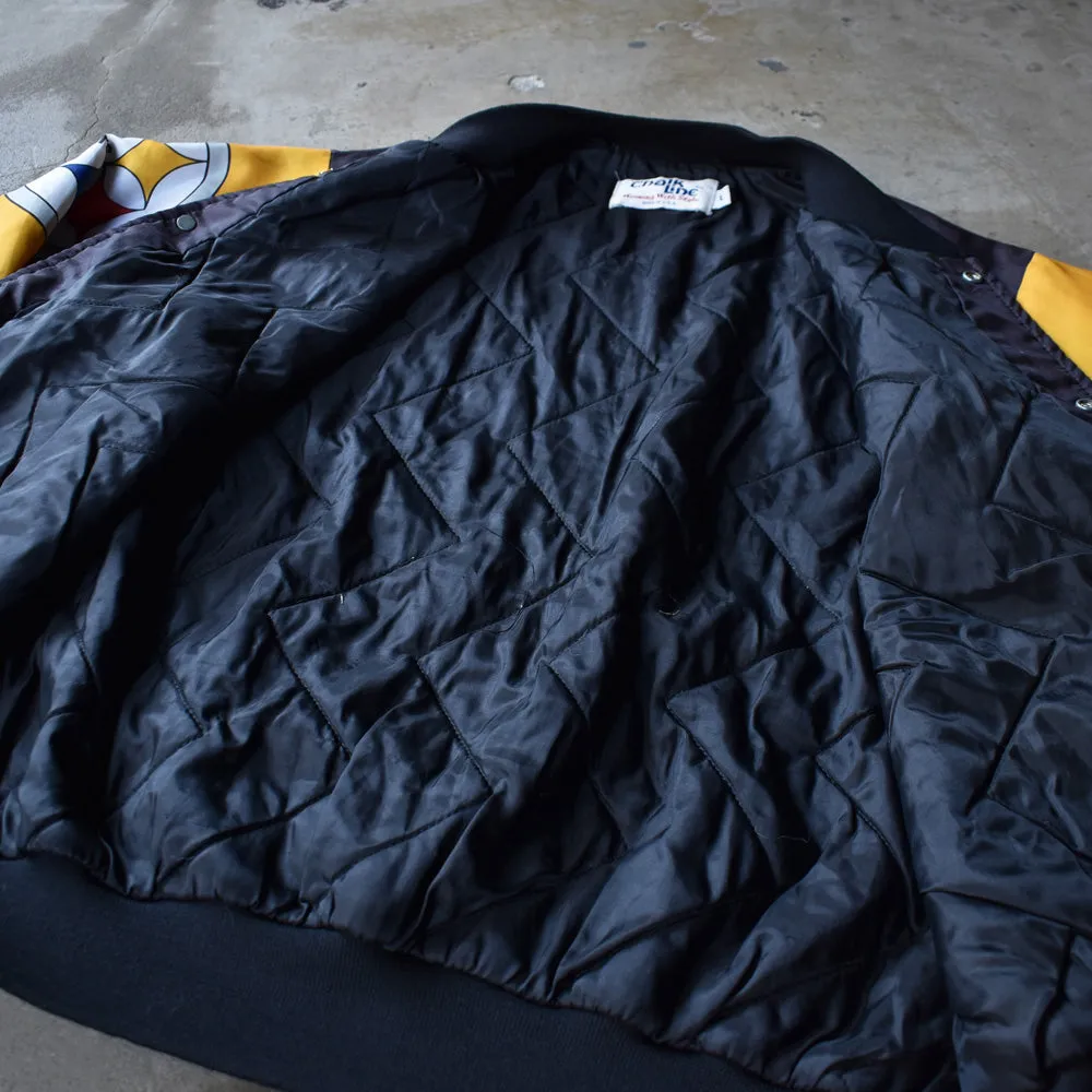 80's　Chalk Line “NFL Pittsburgh Steelers” ナイロン アワードジャケット　USA製　230401H