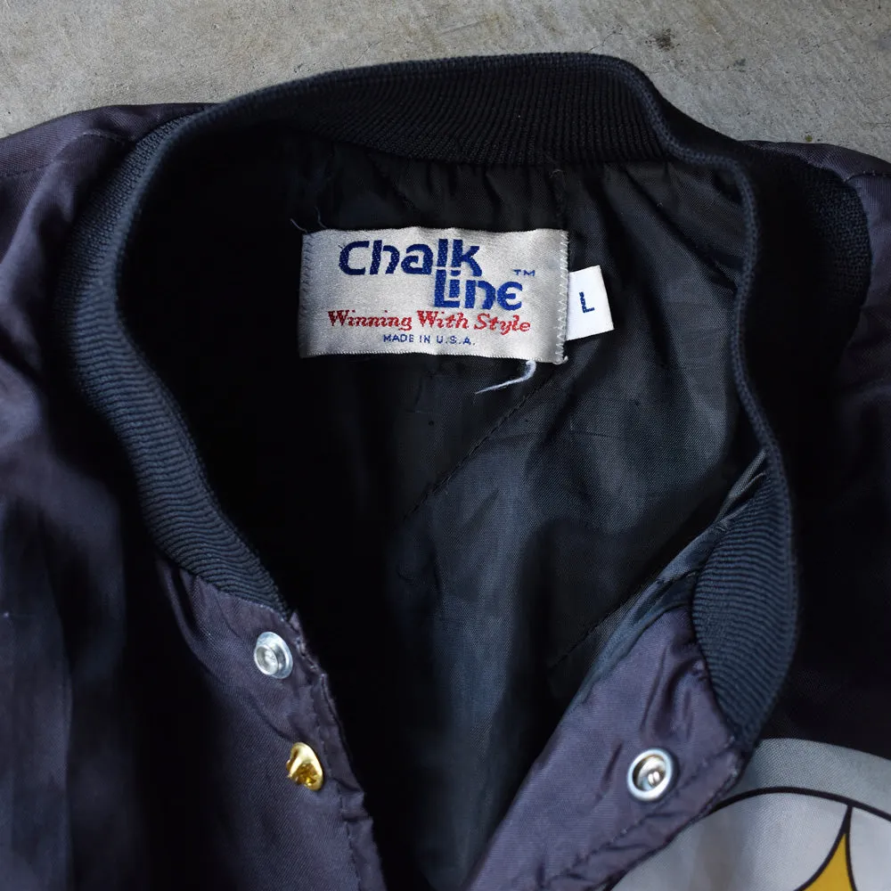 80's　Chalk Line “NFL Pittsburgh Steelers” ナイロン アワードジャケット　USA製　230401H