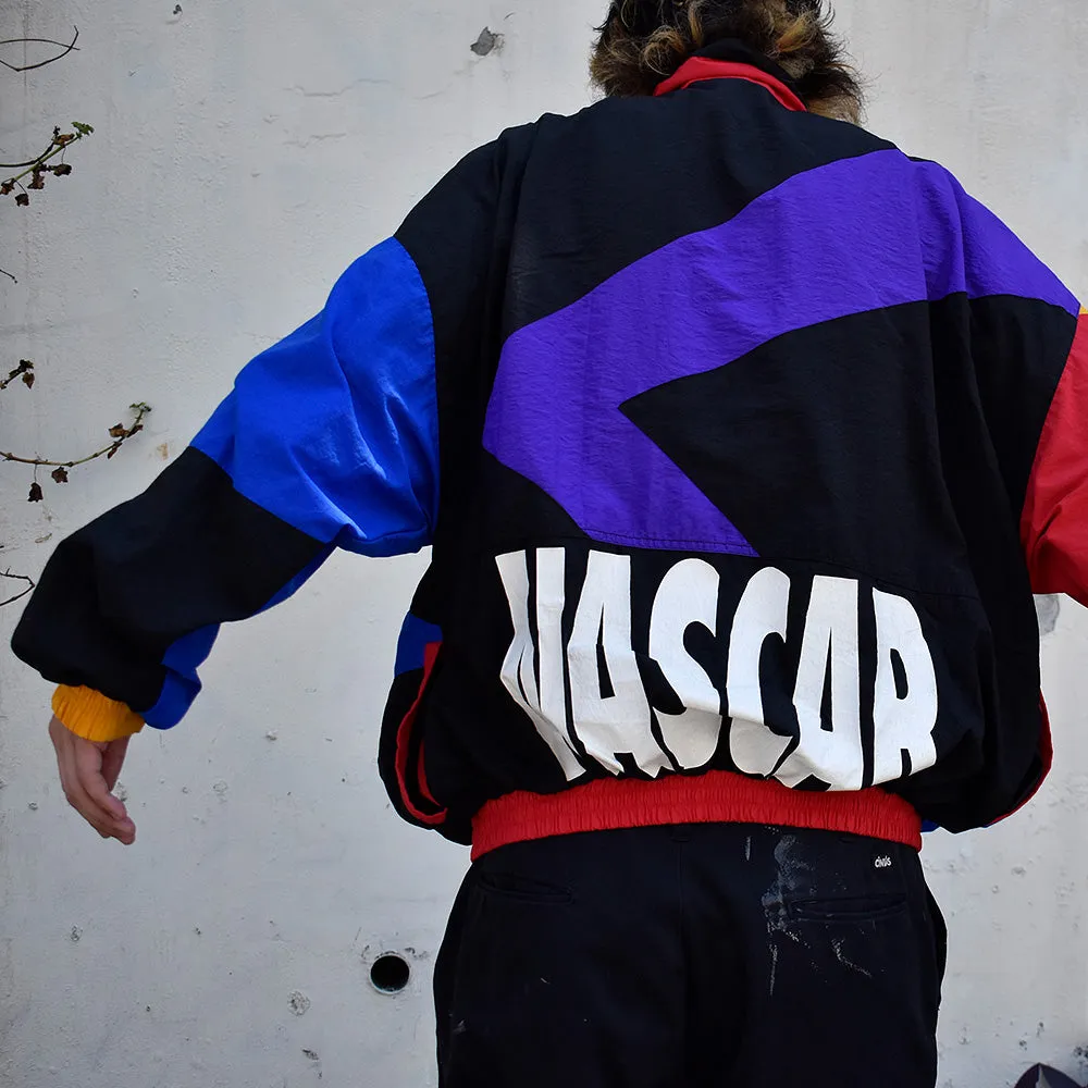 80's～　NASCAR/ナスカー　big logo！　ナイロン　レーシングジャケット　230913H