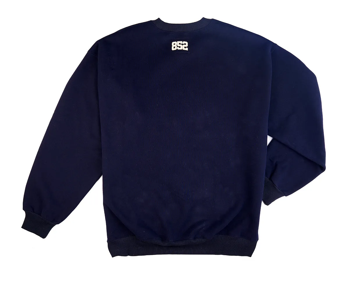 8FIVE2 "LO" Crewneck Navy