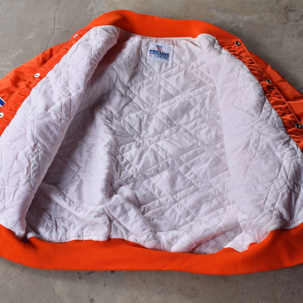 90's STARTER PROLINE “NFL  Denver Broncos” ナイロン スタジャン アワードジャケット USA製 240111