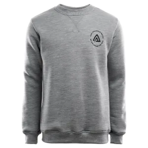 Aclima FleeceWool Crewneck Man Grey Mélange | Buy Aclima FleeceWool Crewneck Man Grey Mélange here | Outnorth