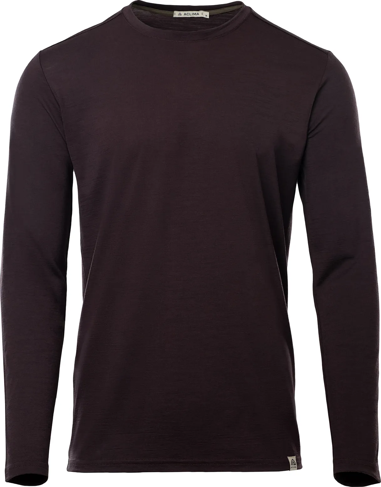 Aclima Men&#x27;s LightWool 180 Crewneck Chocolate Plum | Buy Aclima Men&#x27;s LightWool 180 Crewneck Chocolate Plum here | Outnorth