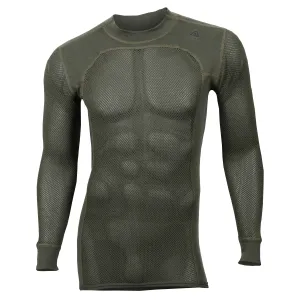 Aclima Men&#x27;s WoolNet Crewneck Olive Night | Buy Aclima Men&#x27;s WoolNet Crewneck Olive Night here | Outnorth