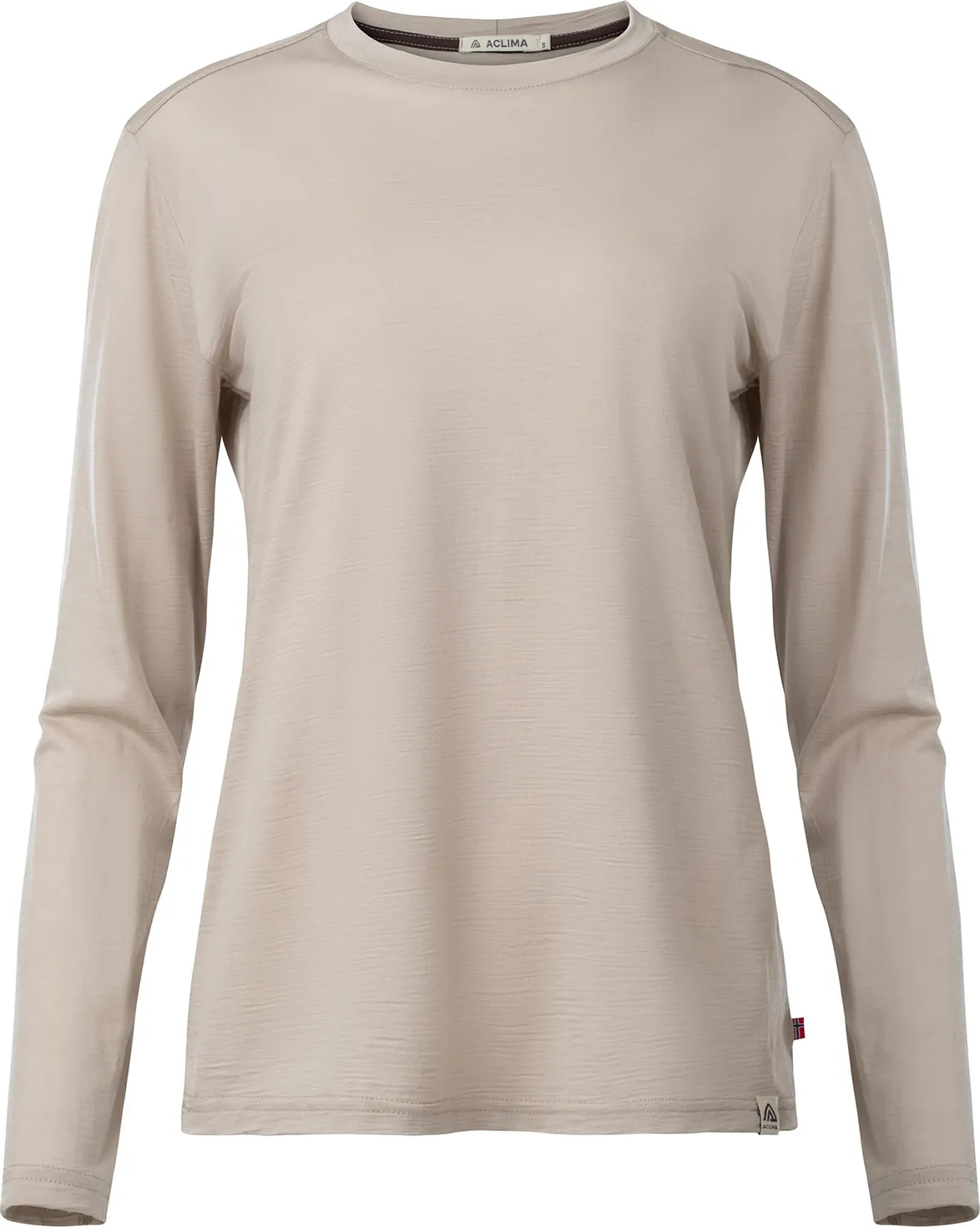 Aclima Women&#x27;s LightWool 180 Crewneck Simply Taupe | Buy Aclima Women&#x27;s LightWool 180 Crewneck Simply Taupe here | Outnorth