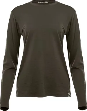 Aclima Women&#x27;s LightWool 180 Crewneck Tarmac | Buy Aclima Women&#x27;s LightWool 180 Crewneck Tarmac here | Outnorth