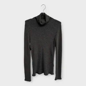 Acne Studios Grey Wool Blend Turtle Neck Jumper