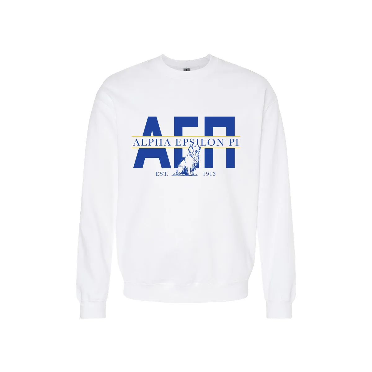 AEPi Golden Letters Crewneck