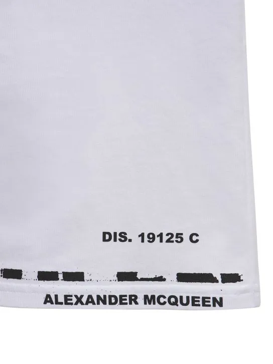 Alexander McQueen   Logo printed cotton jersey t-shirt 