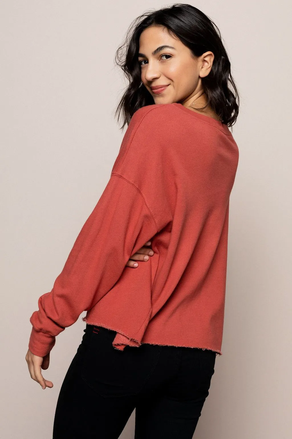 Always On Point Sweatshirt in Red