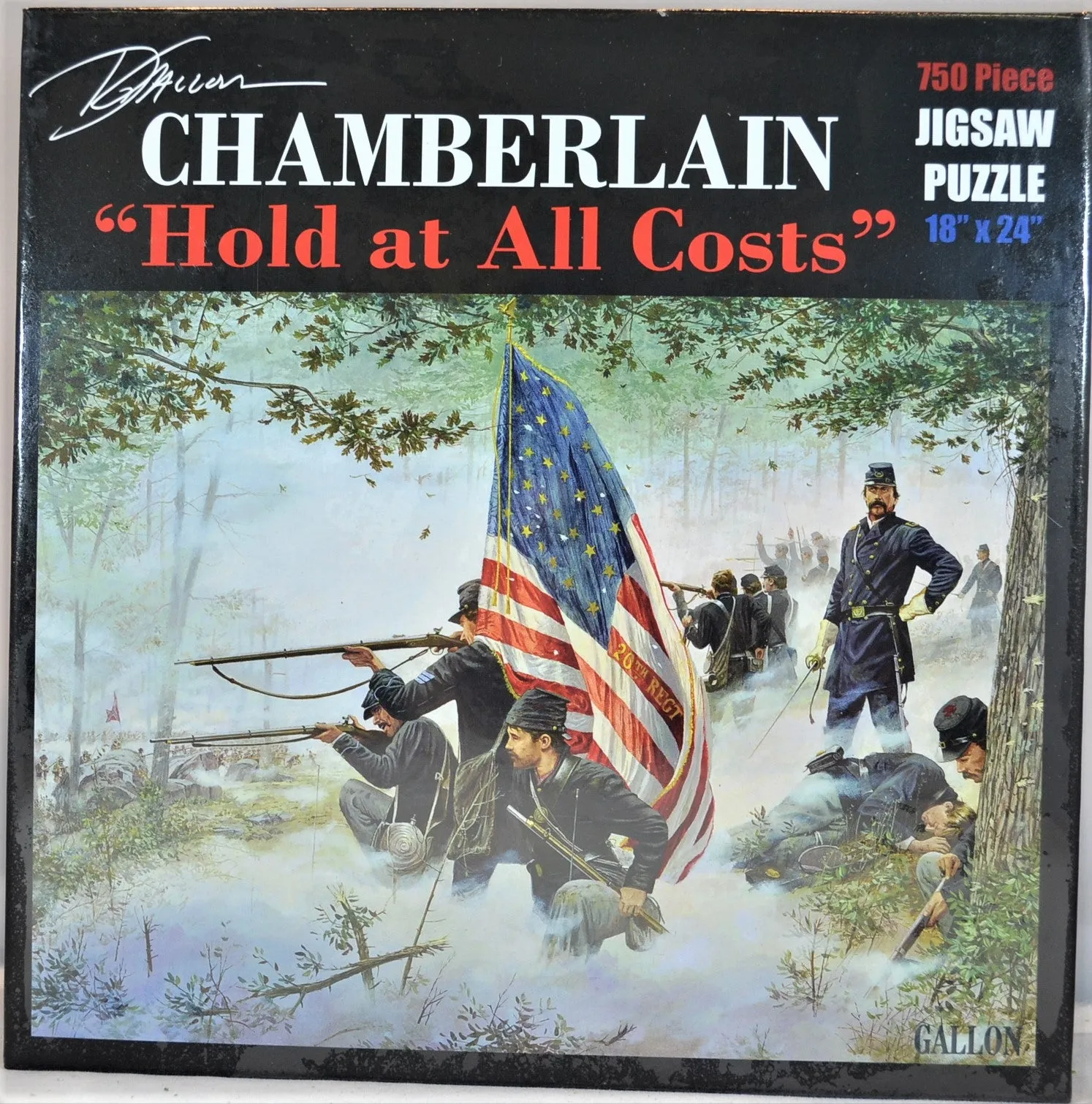 Americana Civil War Colonel Chamberlain "Hold at all Costs" 750 Piece Puzzle by Dale Gallon