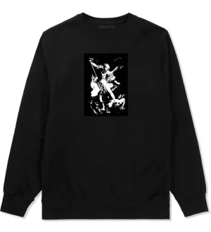 Angel Of Death Ancient Goth Myth Crewneck Sweatshirt