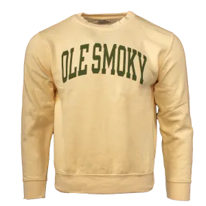 ARCH TEXT CREWNECK - BUTTER