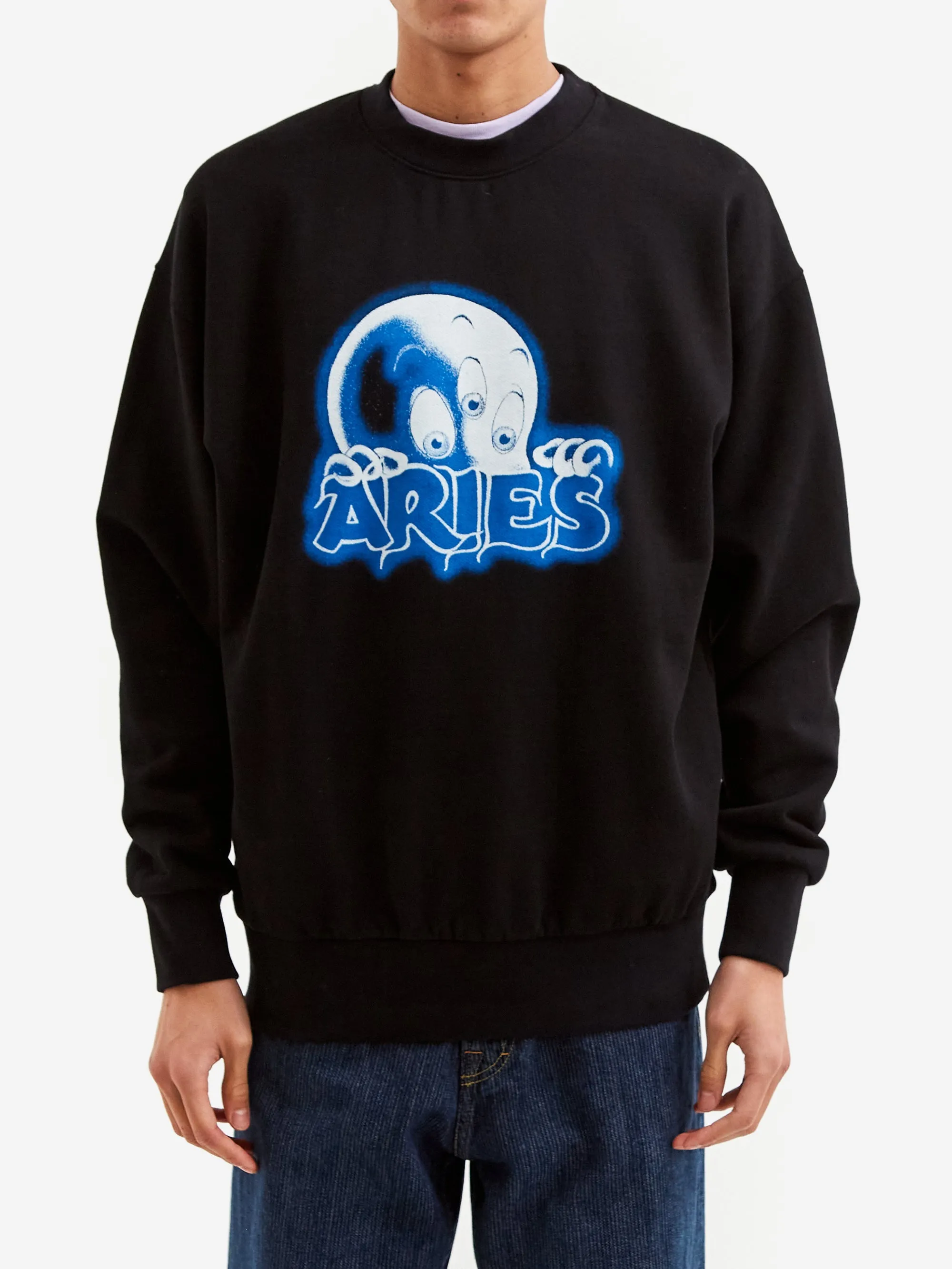 Aries Kasper Sweat - Black