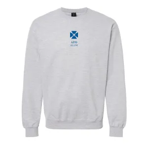 ATO Alumni Embroidered Symbol Crewneck