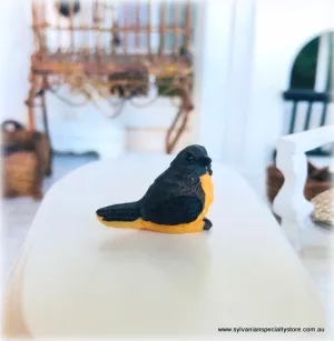 Bird - Black and Yellow - Miniature