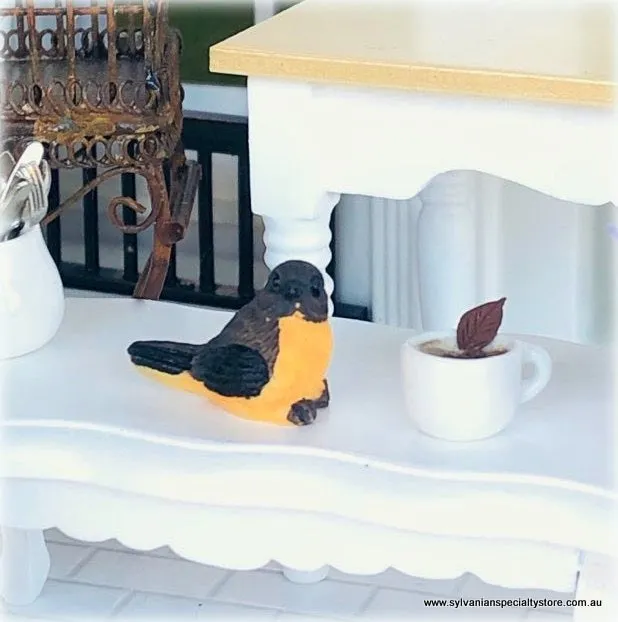 Bird - Black and Yellow - Miniature