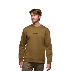 Black Diamond Men&#x27;s Heritage Wordmark Crewneck Dark Curry | Buy Black Diamond Men&#x27;s Heritage Wordmark Crewneck Dark Curry here | Outnorth