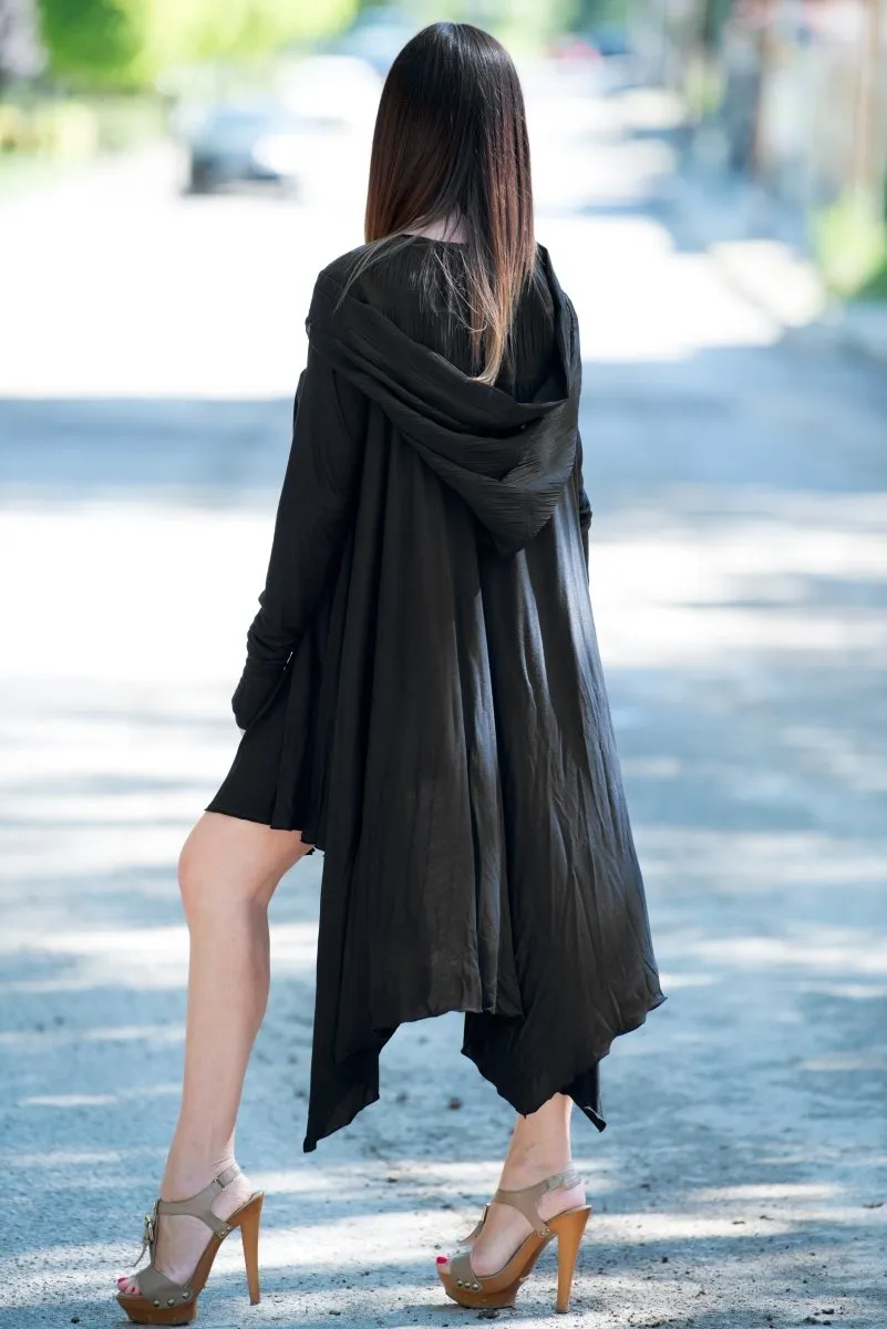 Black Long Jersey Tunic ANIE