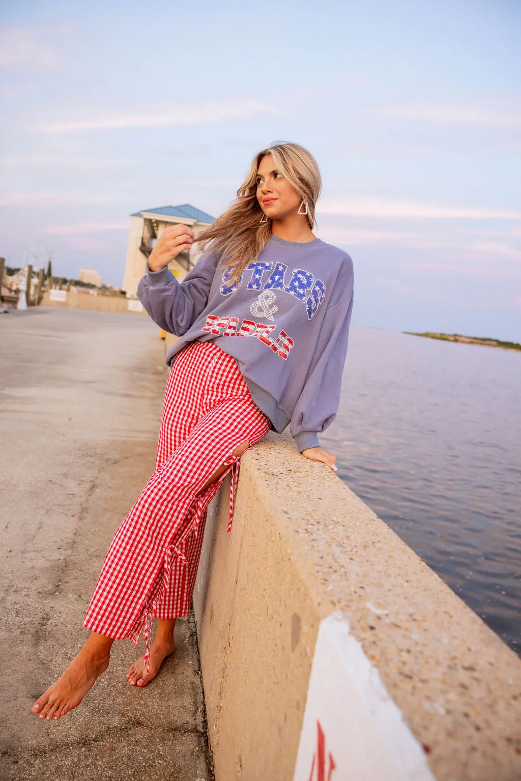 Blue 'Stars & Sparkles' Sweatshirt