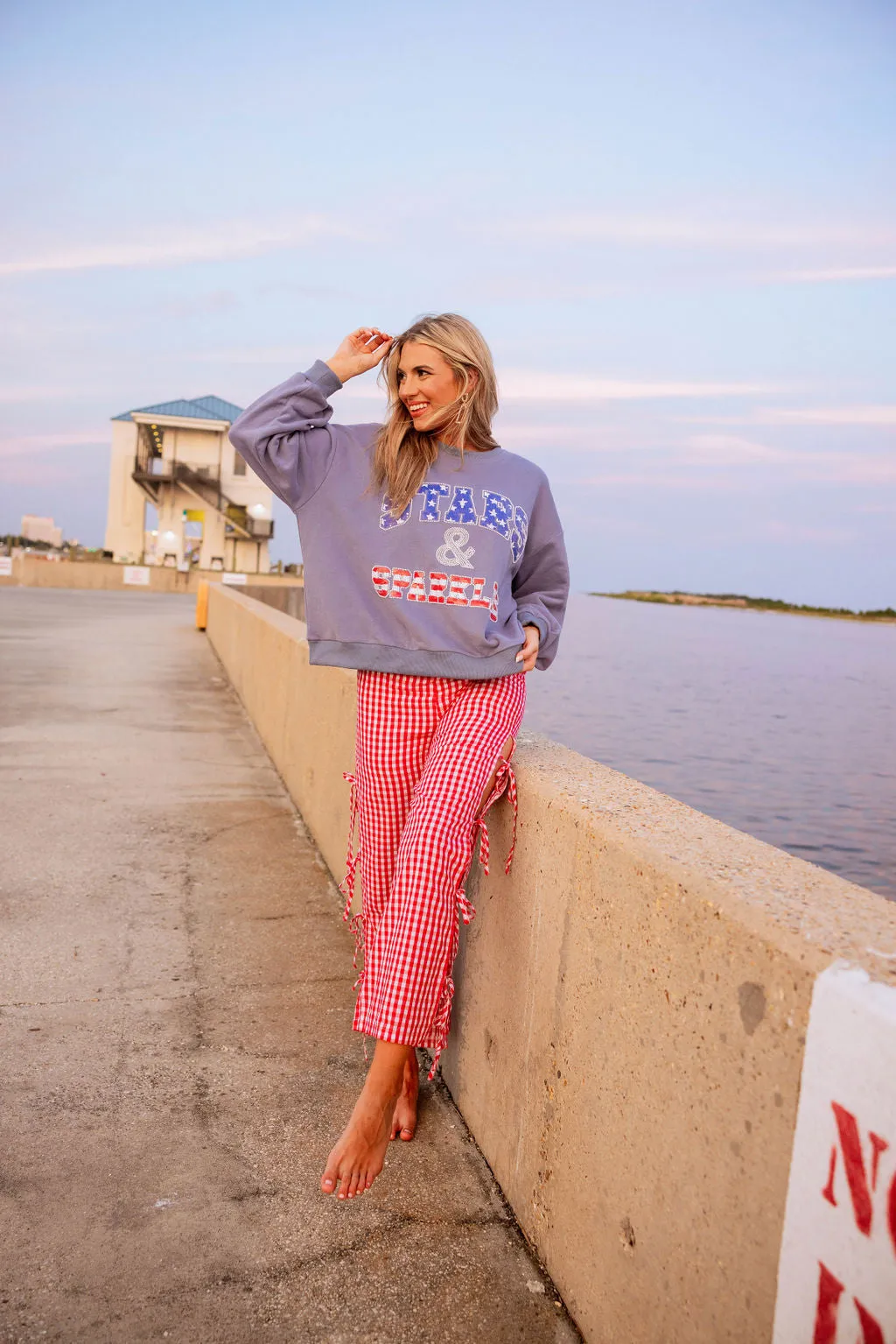 Blue 'Stars & Sparkles' Sweatshirt