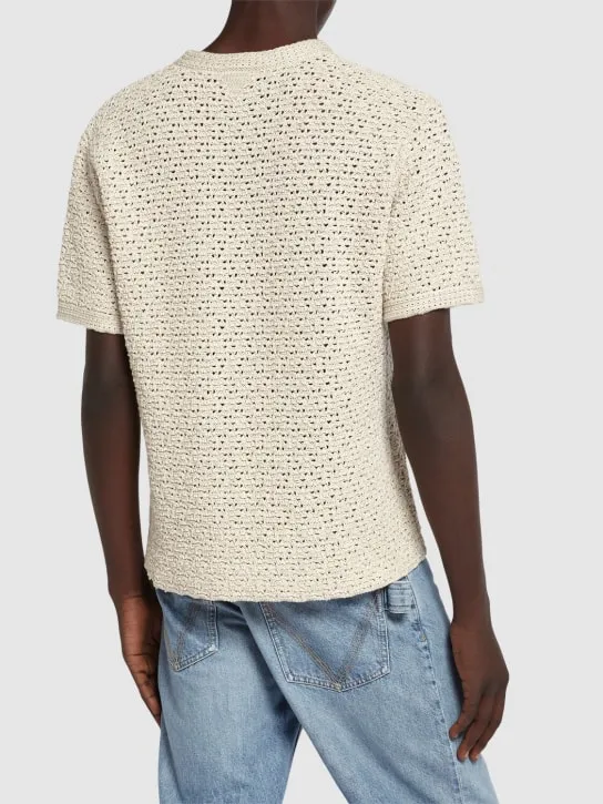 Bottega Veneta   Cotton crochet t-shirt 