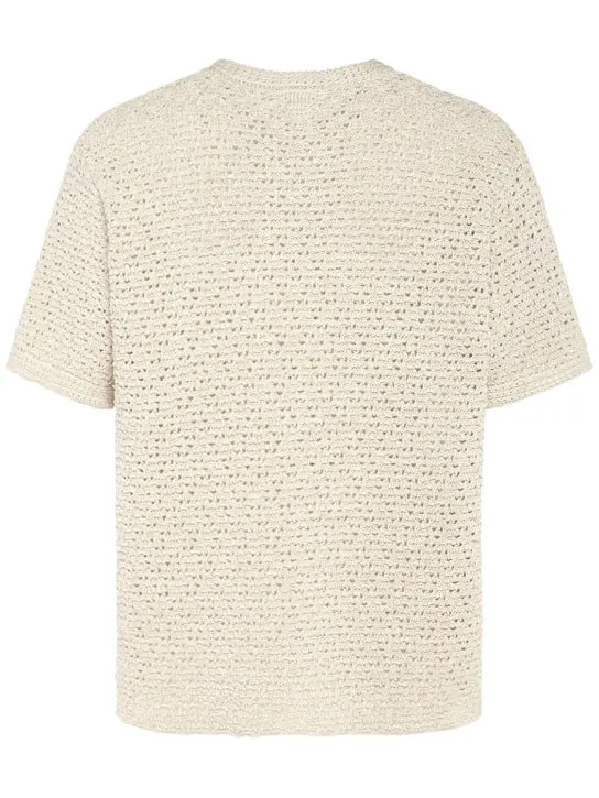 Bottega Veneta   Cotton crochet t-shirt 