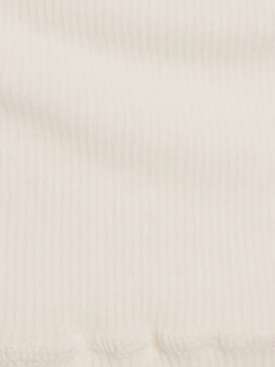 Bottega Veneta   Underpinning light ribbed cotton top 