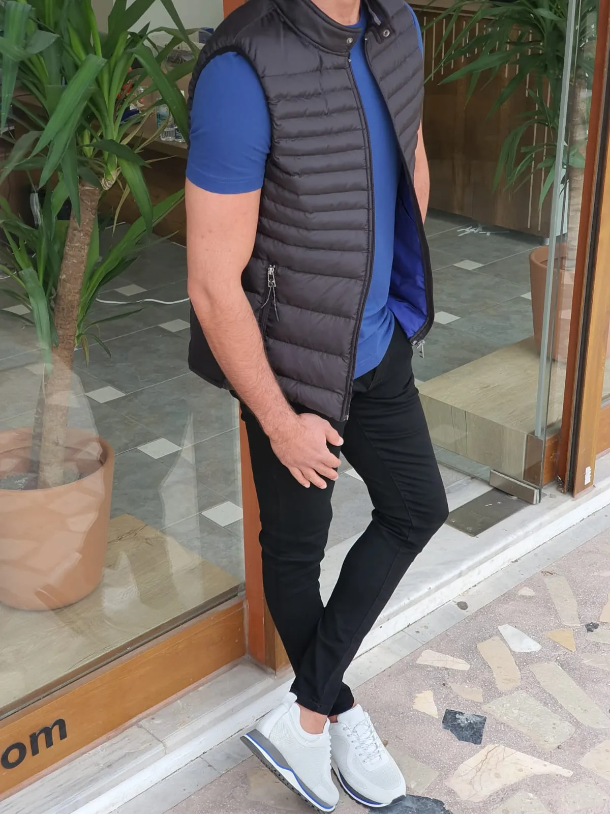 Buy Black Slim Fit Puffer Jacket by GentWith | Free Worldwide Shipping