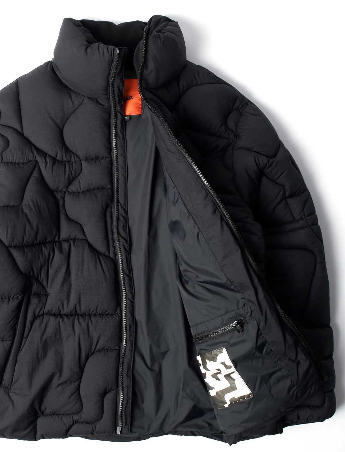 By Parra Boring Village Puffer Jacket Black