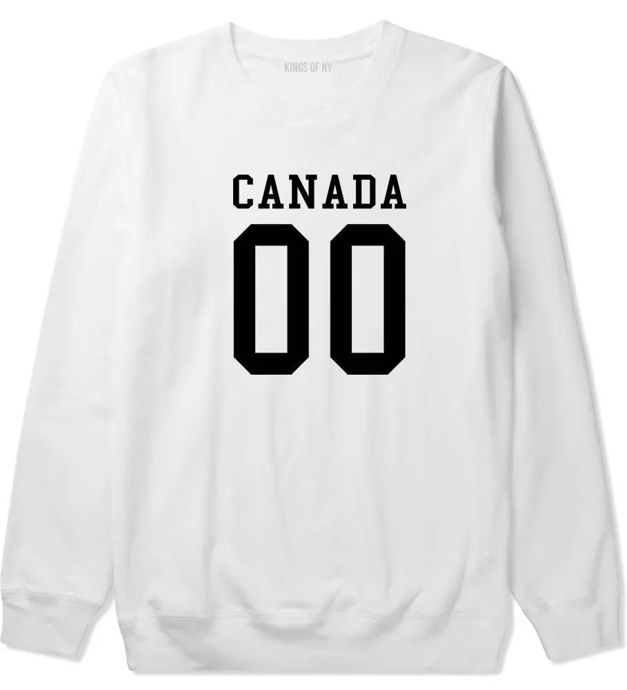 Canada Team 00 Jersey Crewneck Sweatshirt
