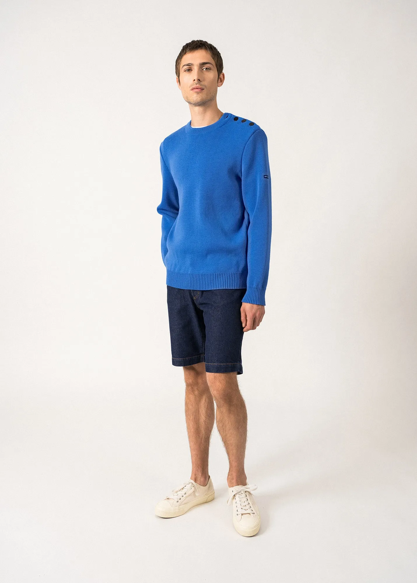 Cancale sailor jumper - regular fit, in pure new wool (MER)