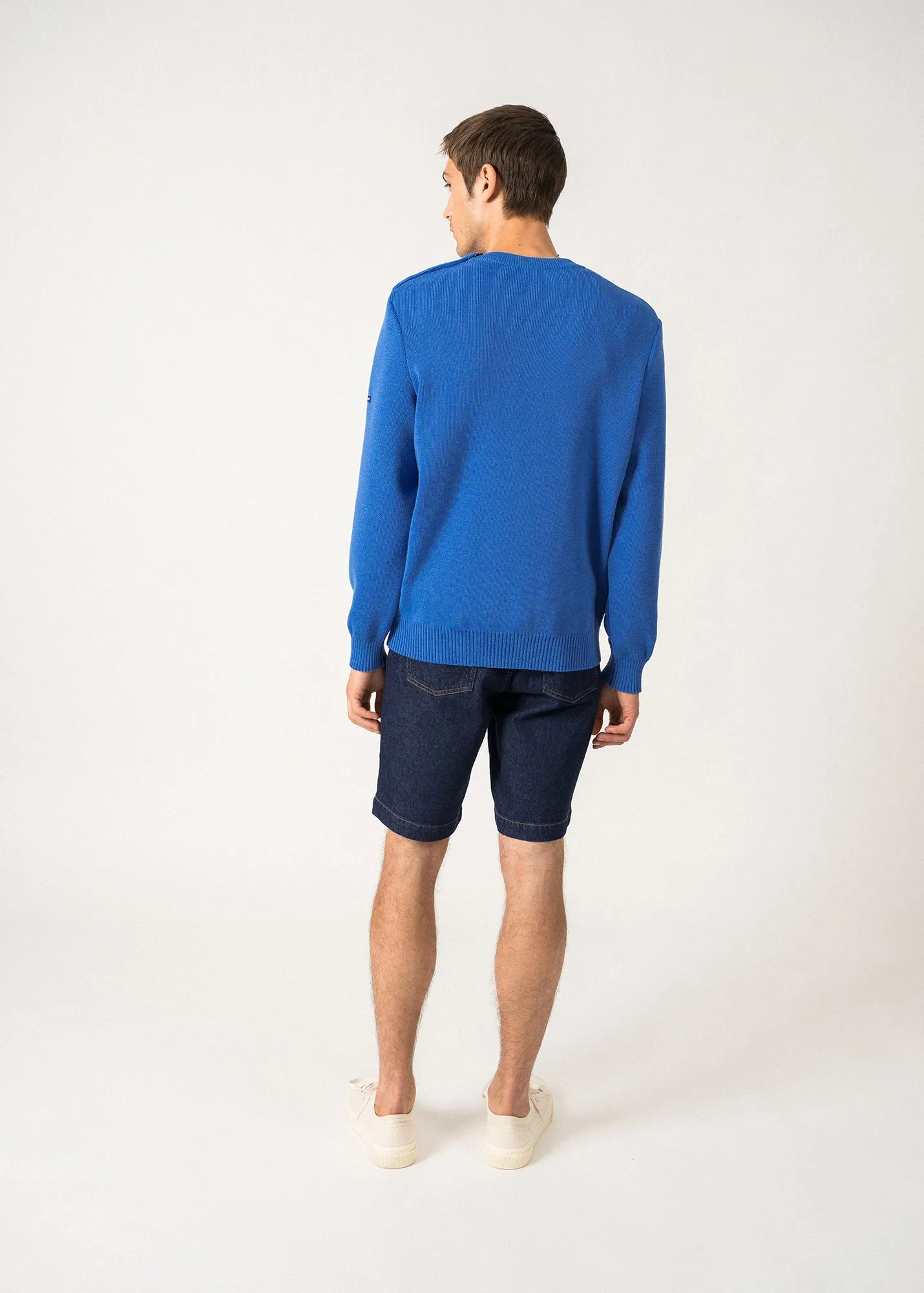 Cancale sailor jumper - regular fit, in pure new wool (MER)