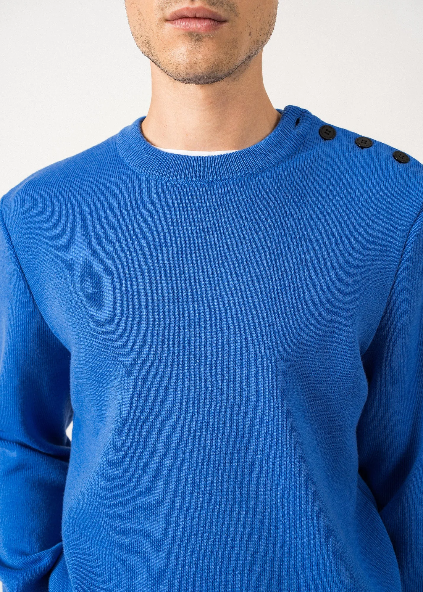 Cancale sailor jumper - regular fit, in pure new wool (MER)