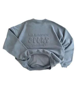 Cement Heritage Puff Crewneck