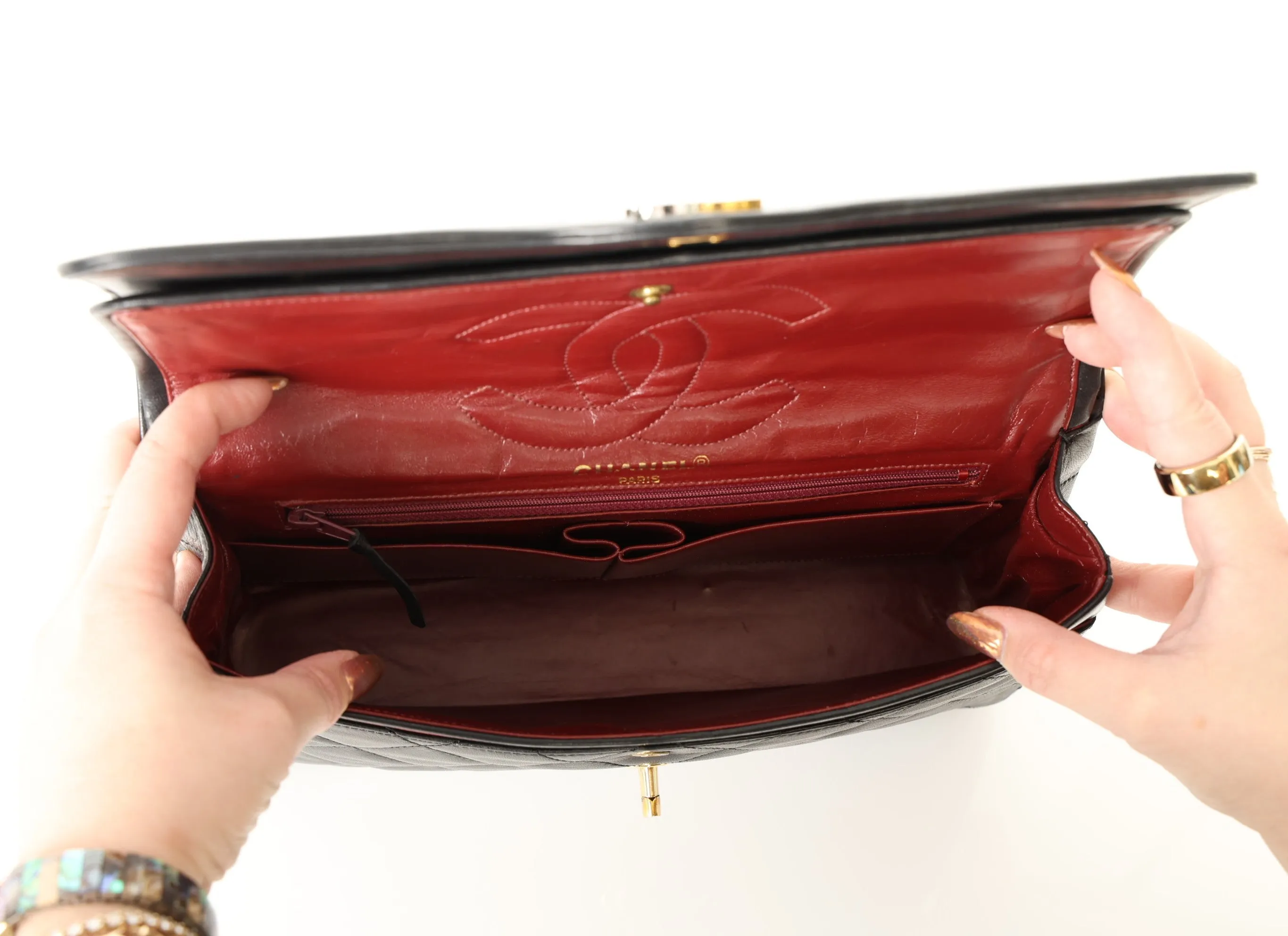 Chanel 1989 Lambskin Paris Double Flap