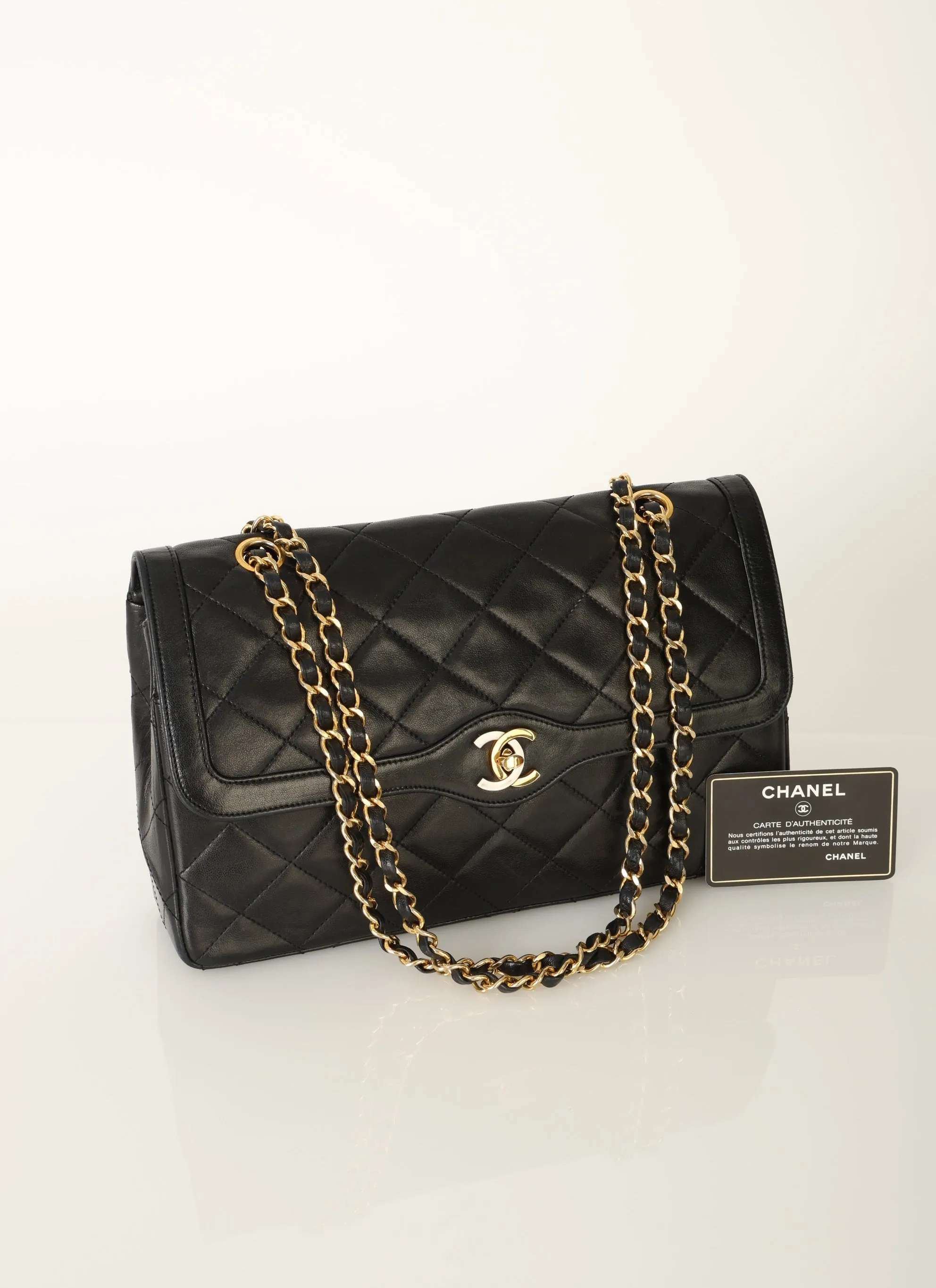 Chanel 1989 Lambskin Paris Double Flap