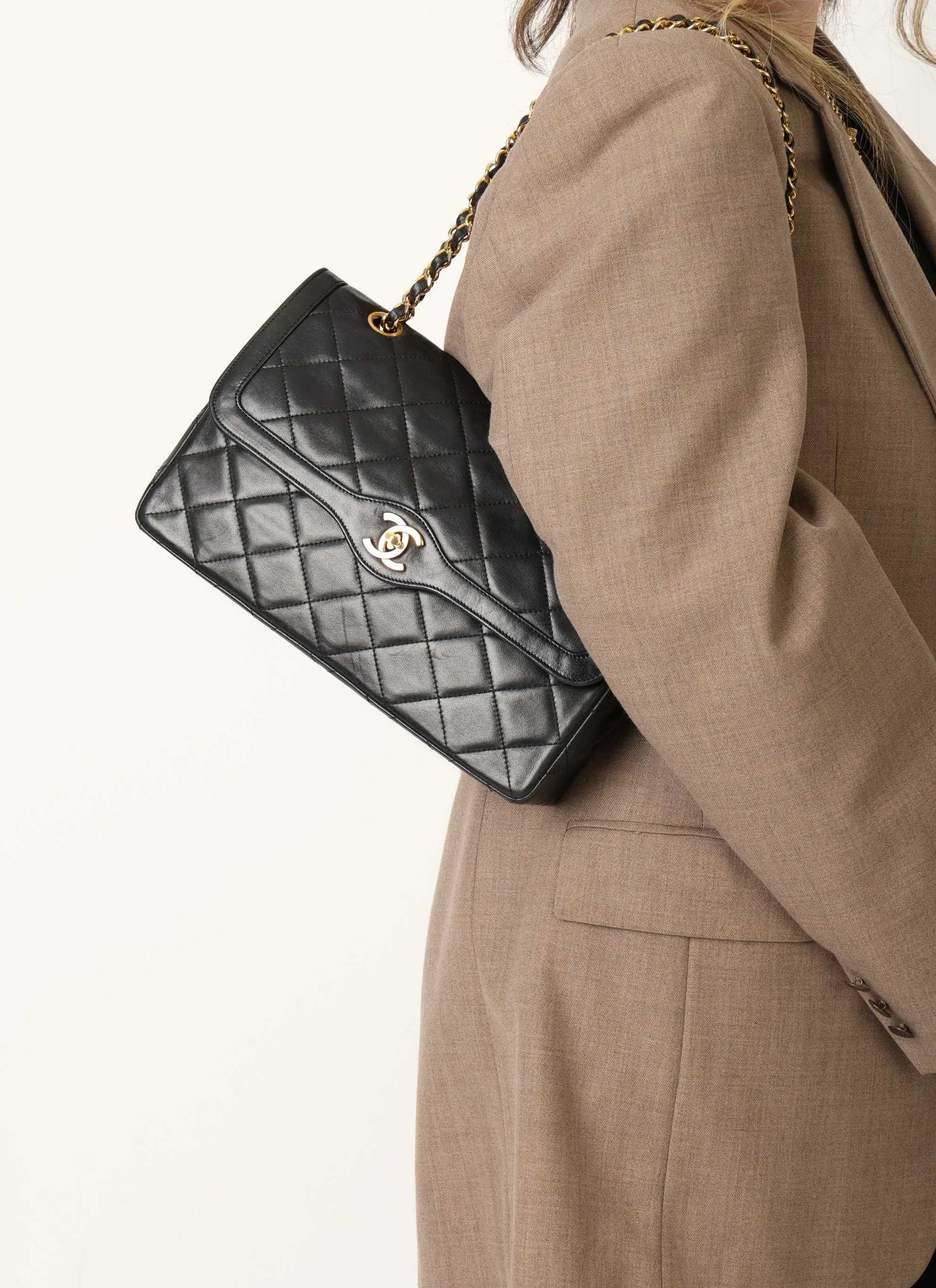 Chanel 1989 Lambskin Paris Double Flap