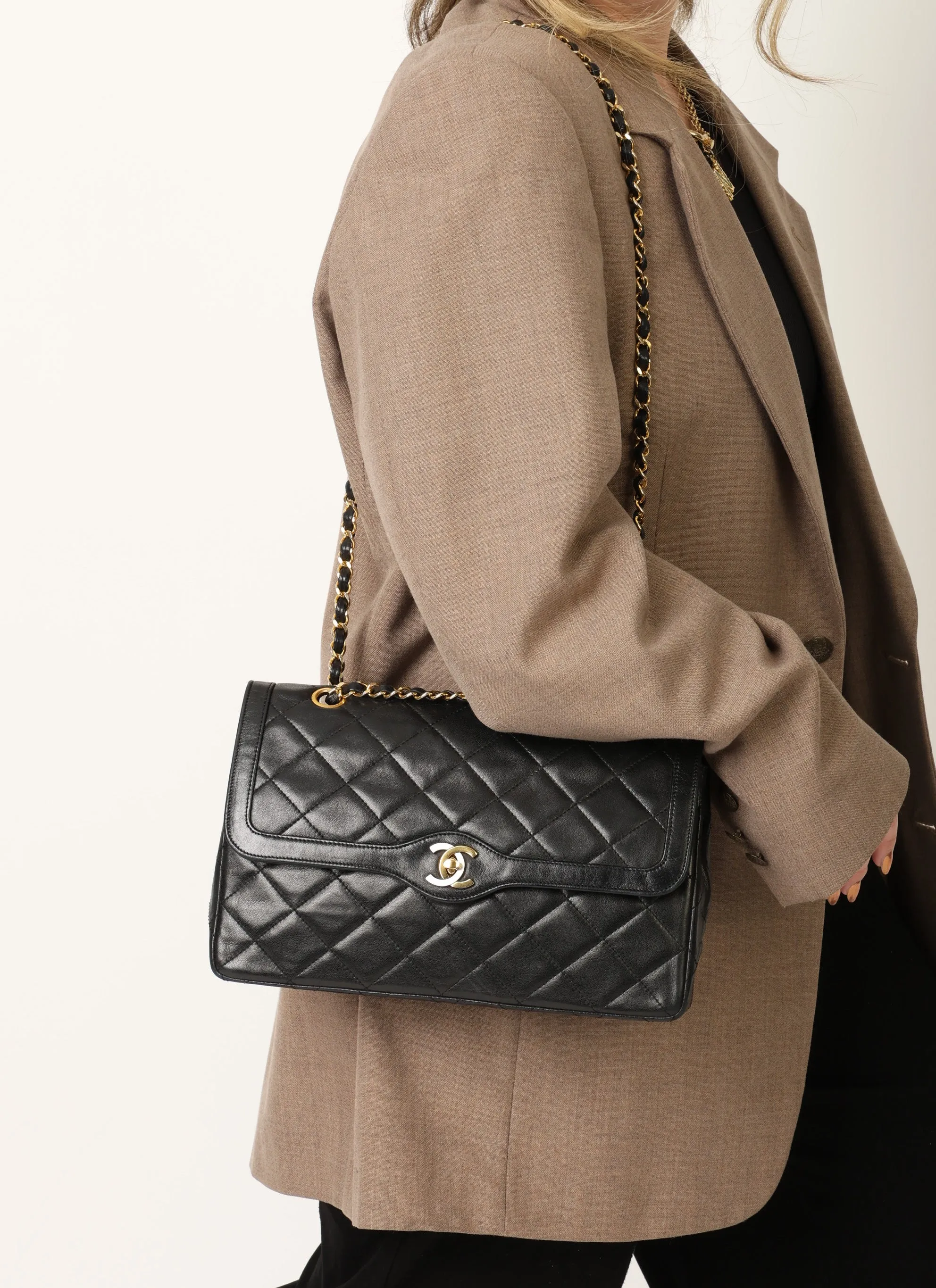 Chanel 1989 Lambskin Paris Double Flap