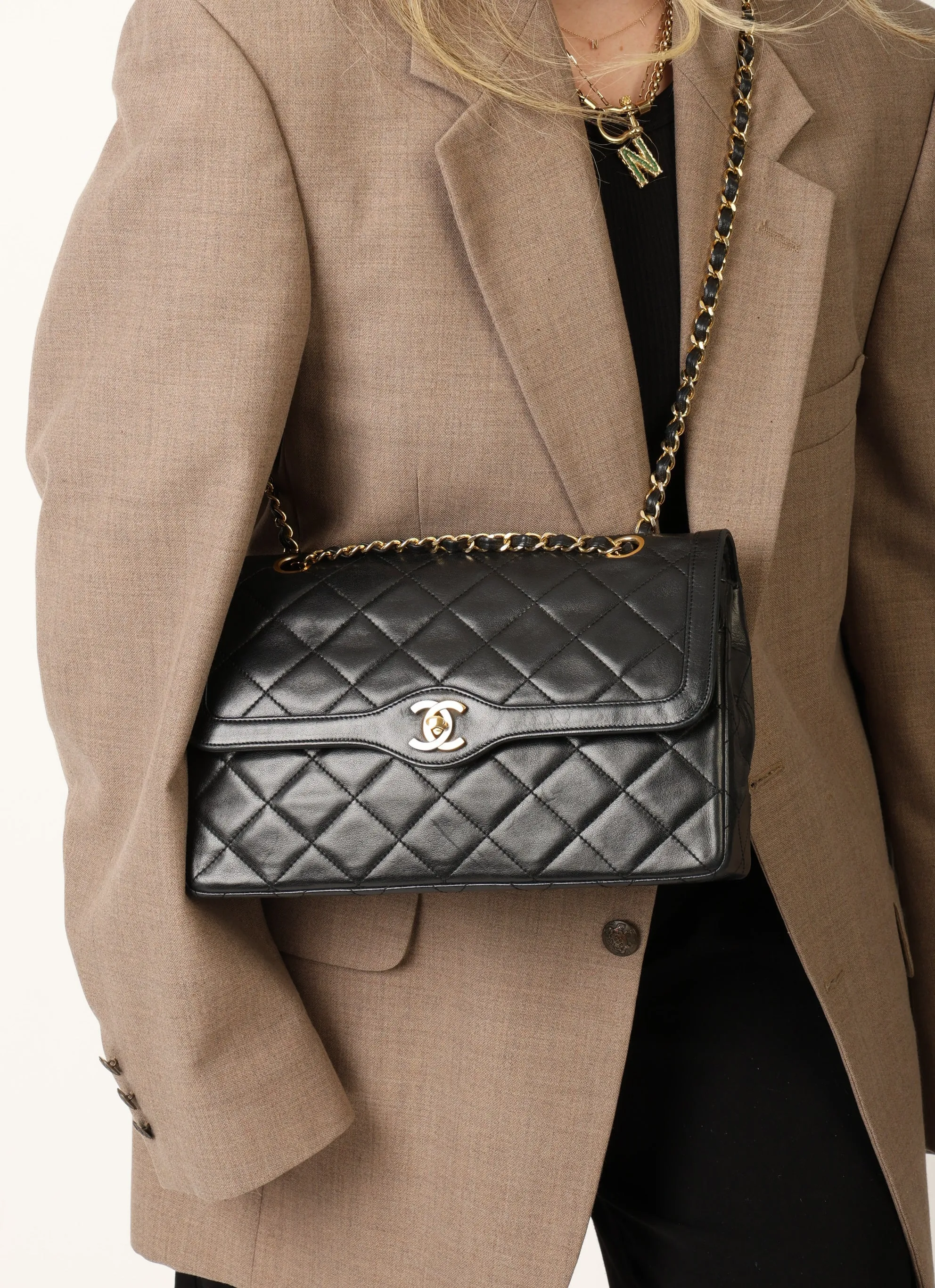 Chanel 1989 Lambskin Paris Double Flap