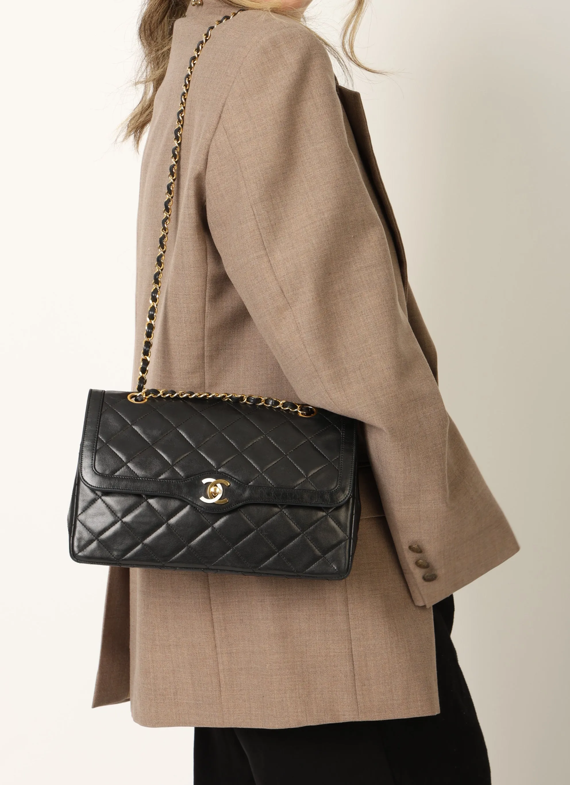 Chanel 1989 Lambskin Paris Double Flap