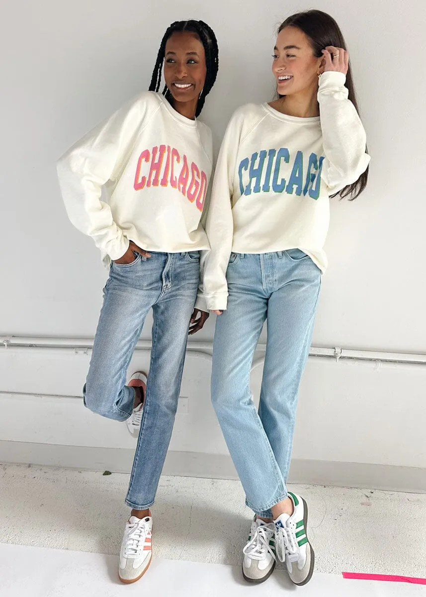 Chicago Classic Crew Sweatshirt – Blue & Green