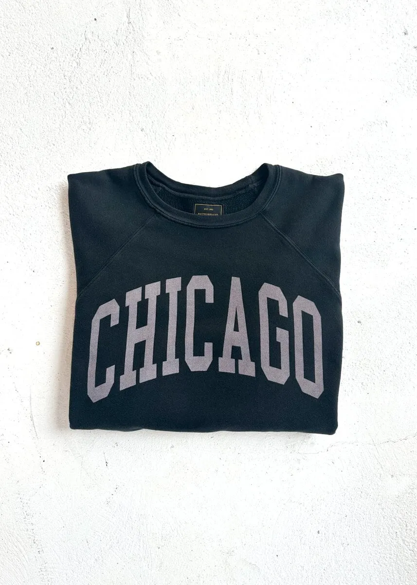 Chicago Classic Crew Sweatshirt - Vintage Black