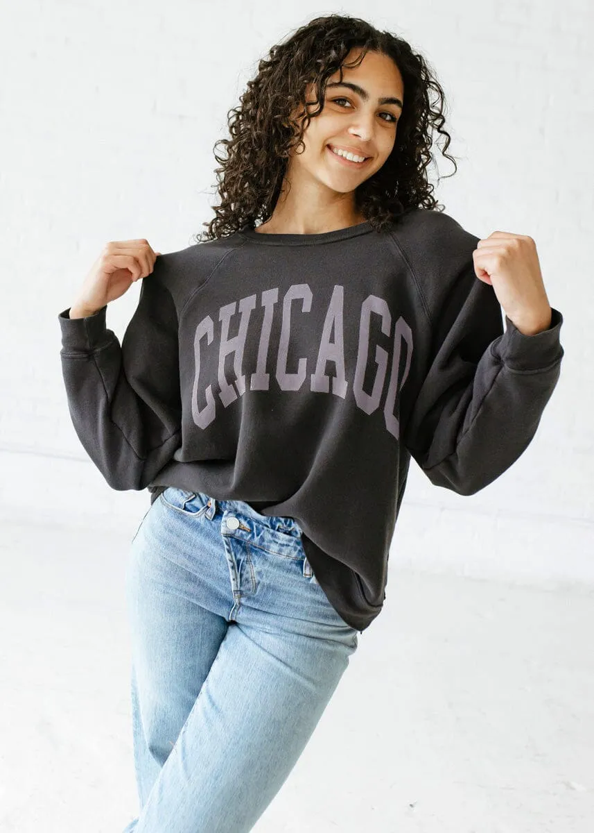 Chicago Classic Crew Sweatshirt - Vintage Black