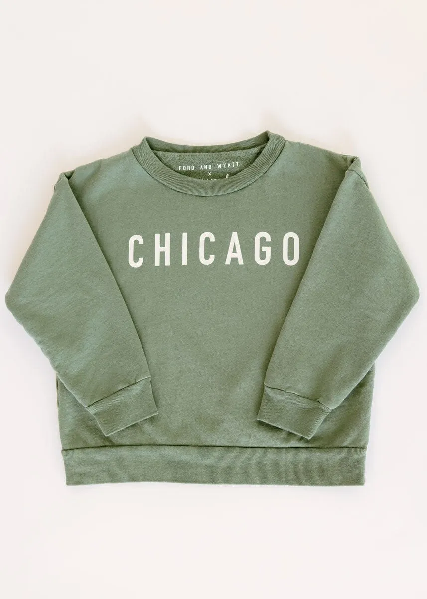 Chicago Crewneck - Pine