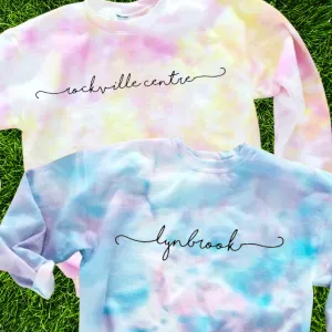 Child Tie-Dye Crewneck Sweatshirt - LI Town