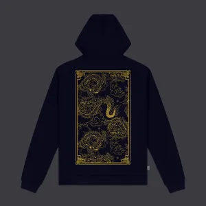 Chinese Dragon Hoodie Navy