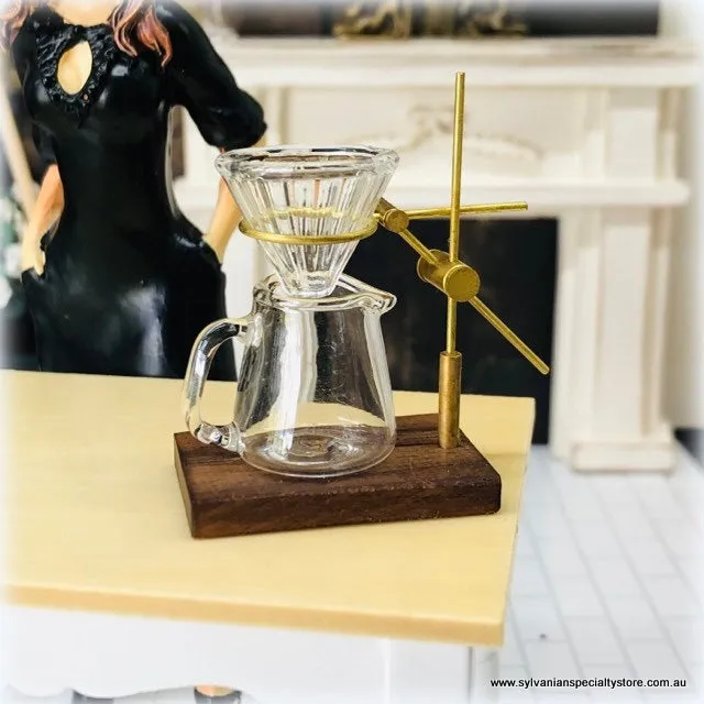 Coffee Brewing Kit - Glass - 4.5 cm high - Miniature - Can make real miniature coffee!